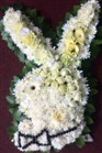 Playboy bunny funeral floral wreath - funeral flowers in Cape Town